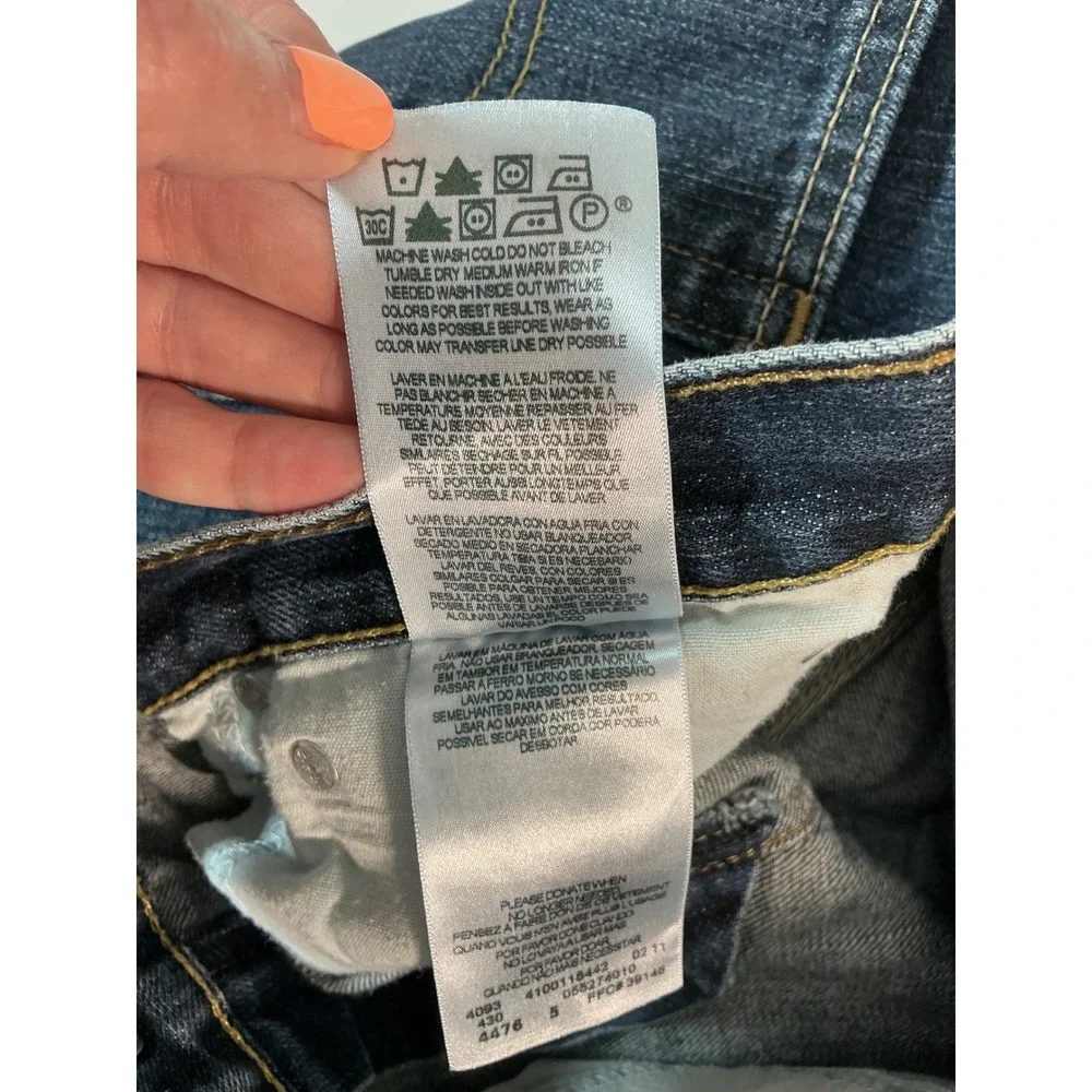Levi's 527 Slim Bootcut Men's Jeans Dark Wash Denim Blue Cowboy Size 34x34